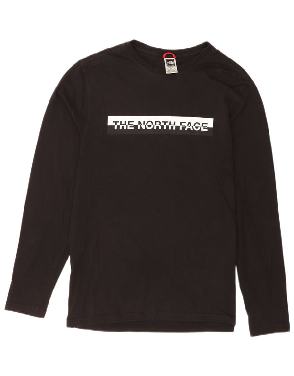 The North Face Mens Graphic Top Long Sleeve Small Black Cotton