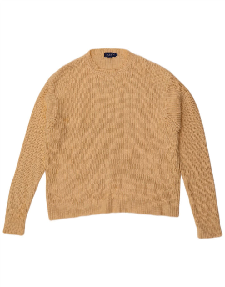J. Crew Maglione girocollo da uomo maglione grande in cotone giallo