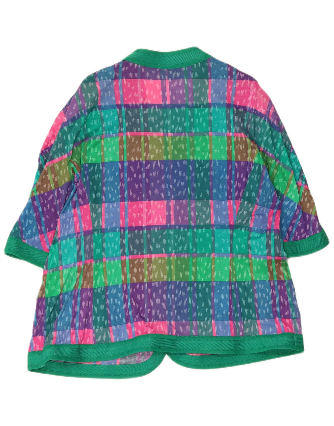 Giacca blazer da donna a 4 bottoni Liola UK 16 grande quadretto multicolore