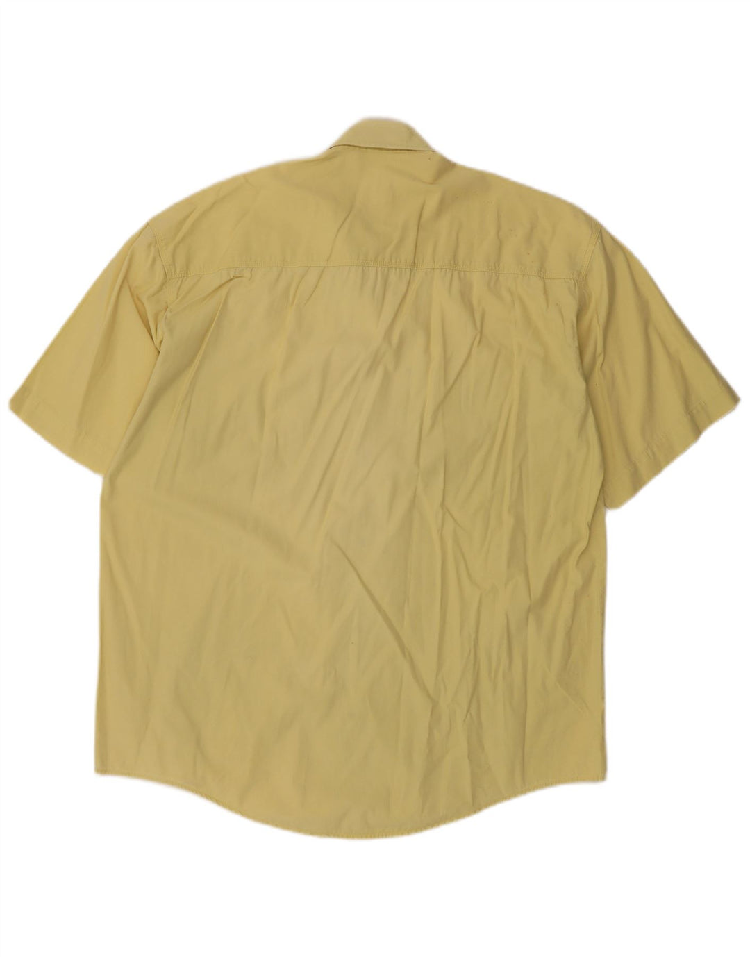 Camicia a maniche corte da uomo McNeal grande in cotone giallo