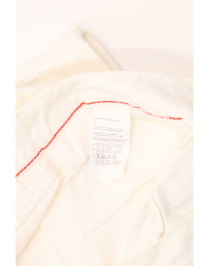Pantaloncini chino da donna Tommy Hilfiger US 6 medi W32 cotone bianco