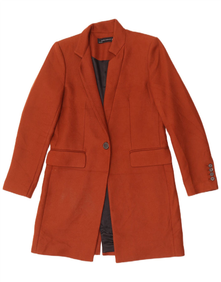 Cappotto Zara da donna UK 10 piccolo in poliestere marrone
