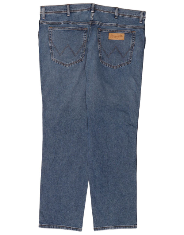 Jeans Wrangler Texas Slim da uomo W42 L30 cotone blu