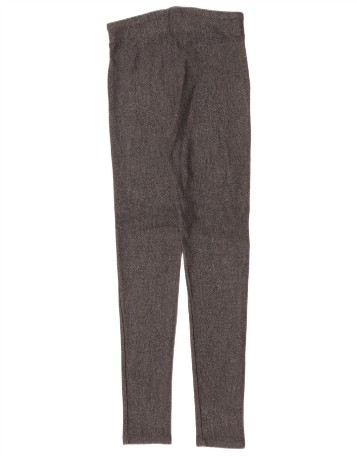 Leggings Zara da donna UK 8 Small in viscosa spinata grigia