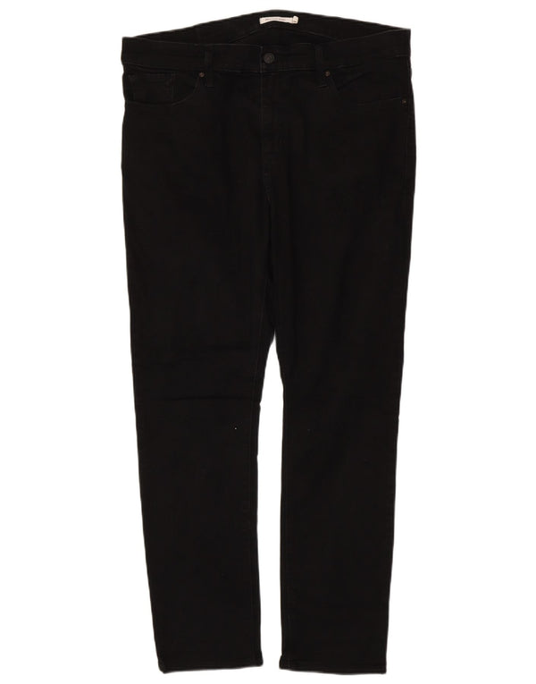 Levi's Donna 311 Shaping Skinny Jeans US 16 2XL W36 L29 Cotone Nero