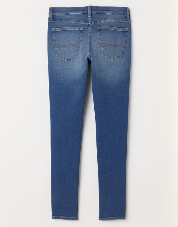Jeans skinny effetto invecchiato Hollister da donna W32 L32 cotone blu