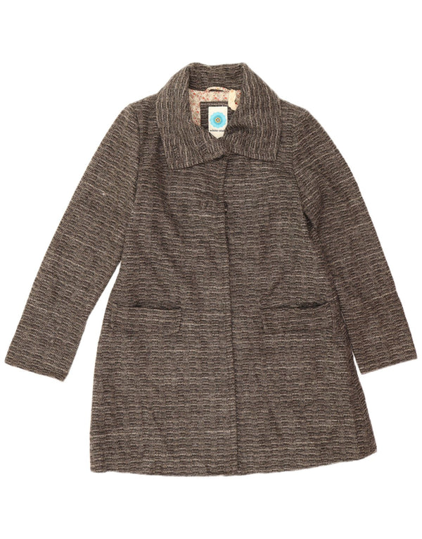 Cappotto da donna White Stuff UK 14 Poliestere a righe grandi grigie