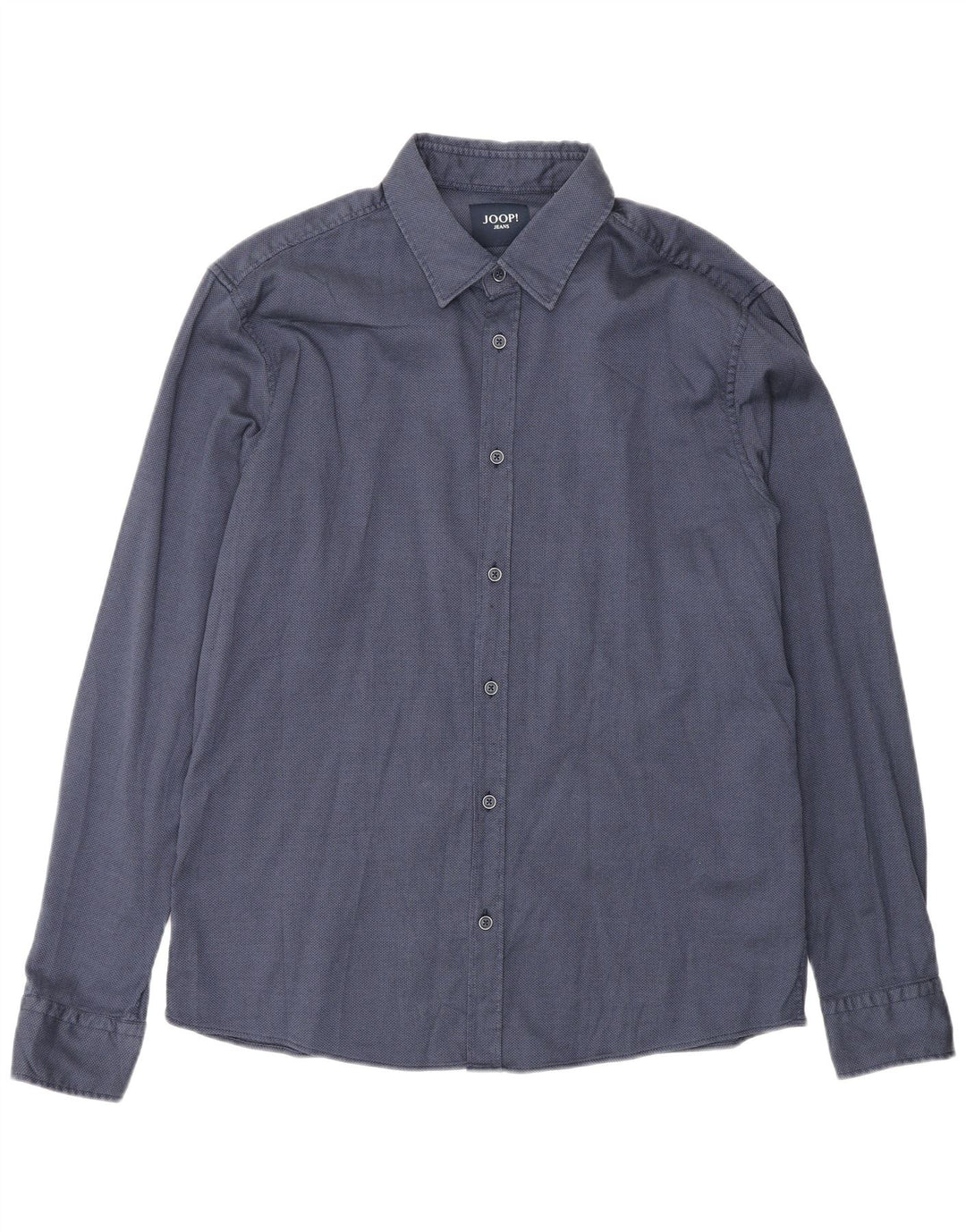 Camicia da uomo Joop Large in cotone blu navy