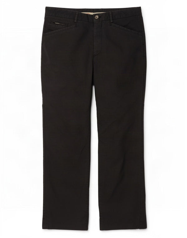 Pantaloni casual dritti da uomo Burberry IT 46 Small W32 L27 Cotone blu navy