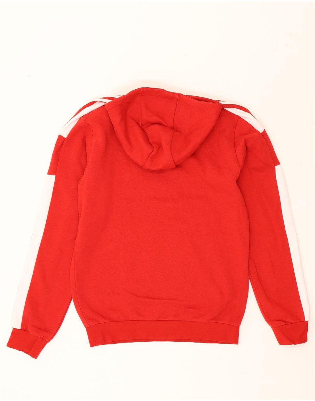 ADIDAS Mens Hoodie Jumper Small Red Cotton Vintage Adidas and Second-Hand Adidas from Messina Hembry 