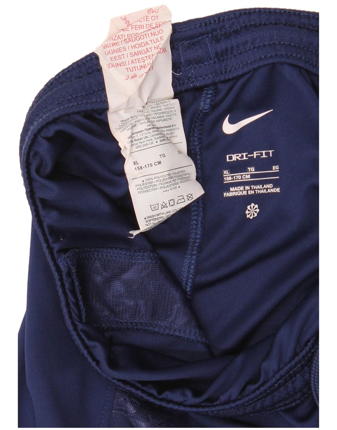 Pantaloncini sportivi NIKE da ragazzo Dri Fit 13-14 anni XL blu navy in poliestere