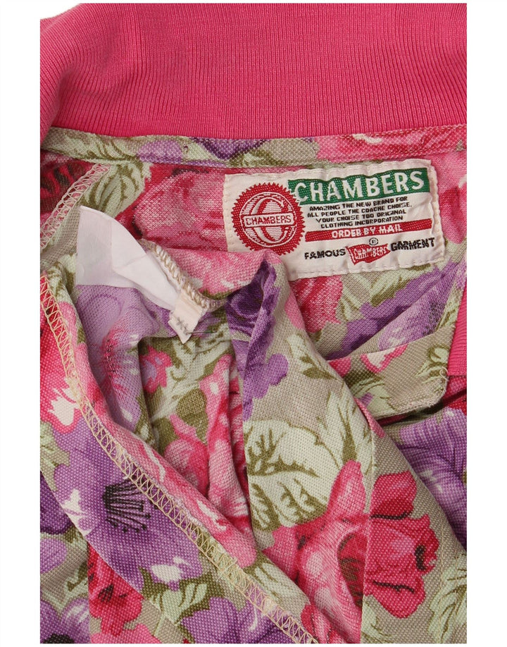 Polo da donna Chambers UK 18 XL floreale multicolore