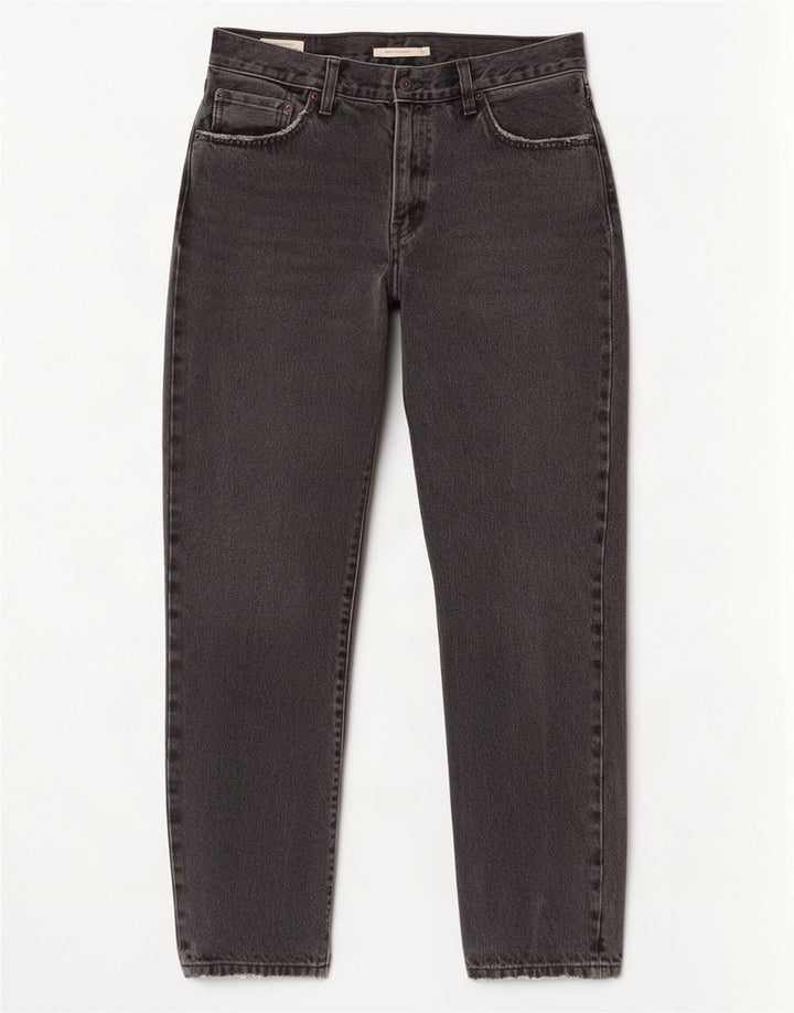 Jeans dritti Middy da donna Levi's W29 L31 cotone grigio