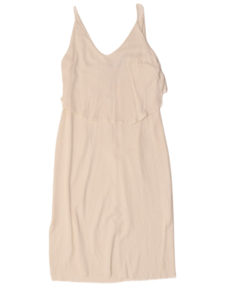 Abito sottoveste da donna Zara UK 14 grande bianco