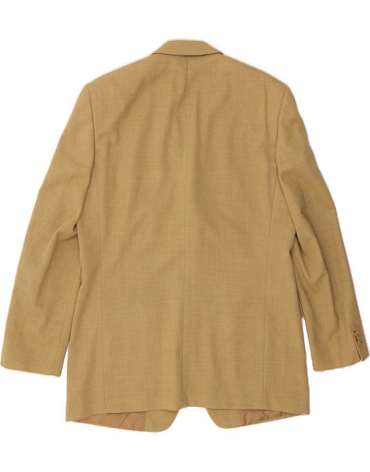 BAUMLER Mens 3 Button Blazer Jacket IT 52 XL Beige Virgin Wool Vintage Baumler and Second-Hand Baumler from Messina Hembry 