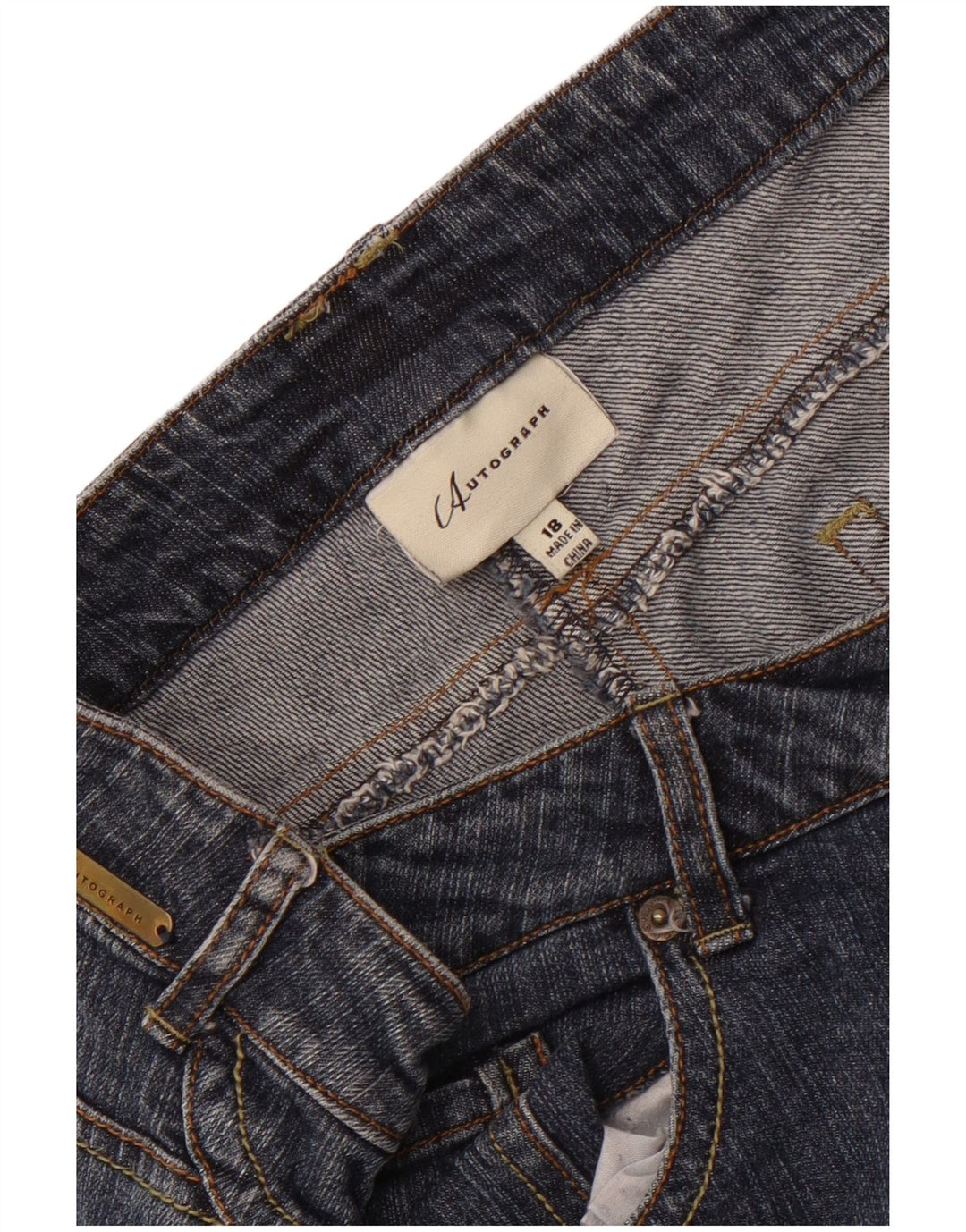 Jeans dritti da donna Autograph UK 18 XL W38 L33 Blu