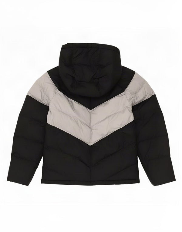 Giacca imbottita con cappuccio Nike da ragazzo 12-13 anni Large Black Colourblock