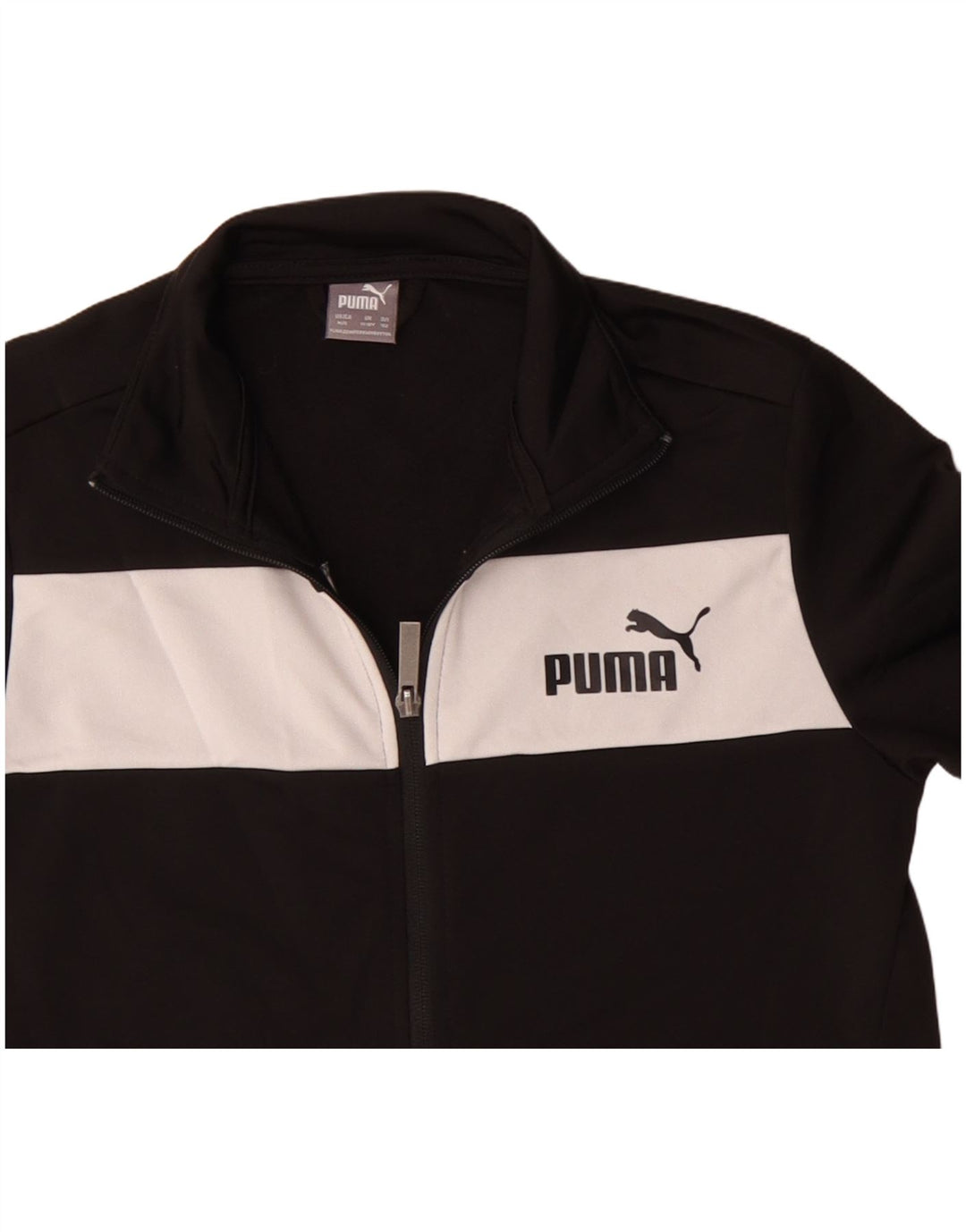 Giacca da tuta grafica da ragazzo Puma 11-12 anni Colorblock nero