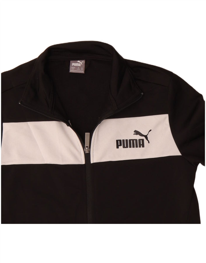 Giacca da tuta grafica da ragazzo Puma 11-12 anni Colorblock nero