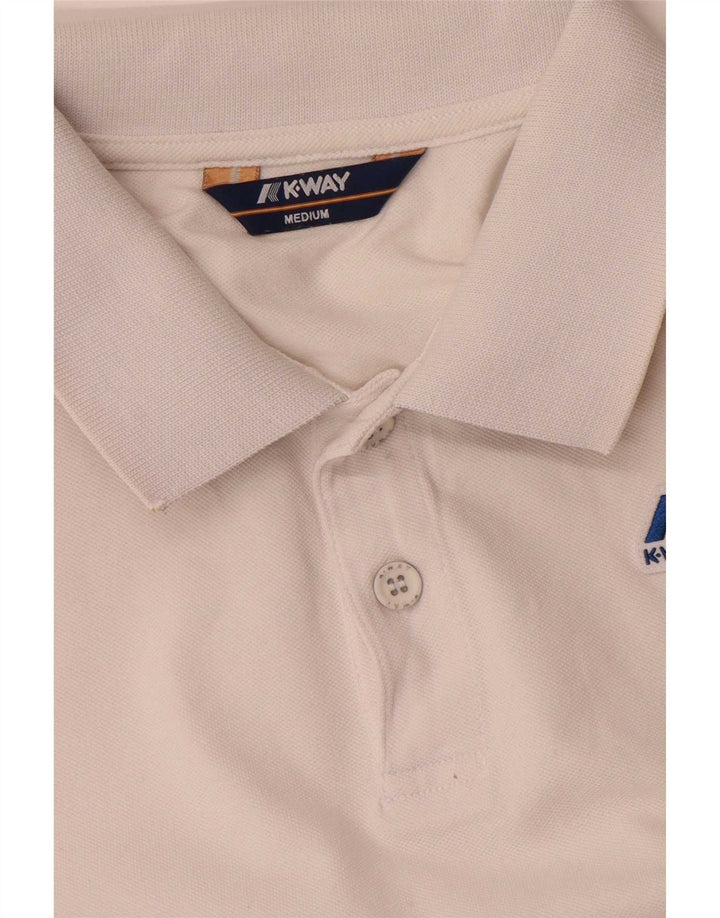 Polo K-Way da uomo di colore bianco medio
