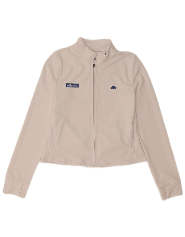 Giacca da tuta da donna Ellesse UK 10 Small Poliestere bianco