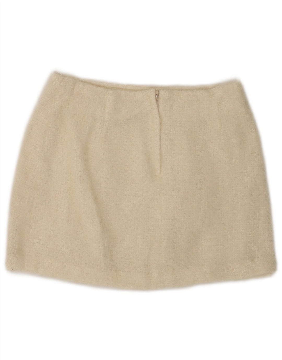 Topshop Minigonna in maglia da donna UK 12 Media W28 Beige Lana