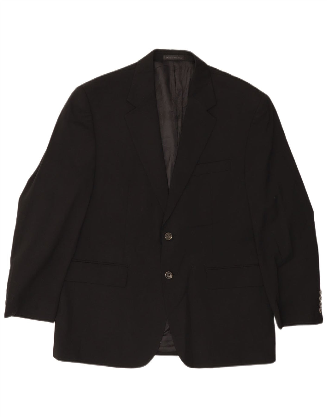 Giacca blazer da uomo a 2 bottoni CHAPS UK 40 grande lana nera
