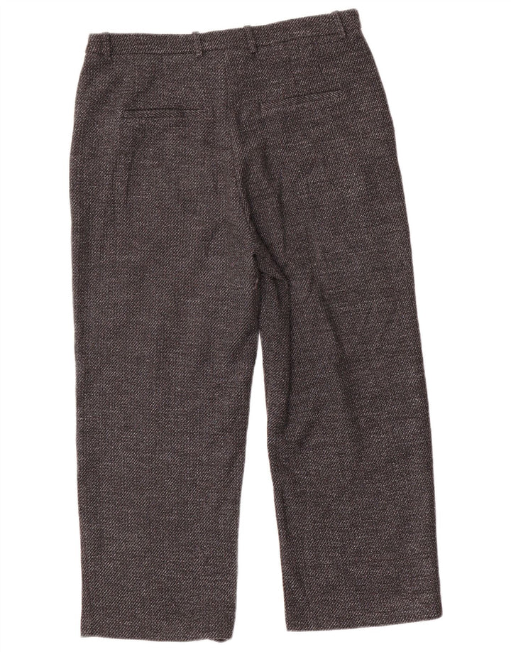 Pantaloni corti vestibilità ampia da donna Zara EU 40 medio W30 L23 poliestere grigio