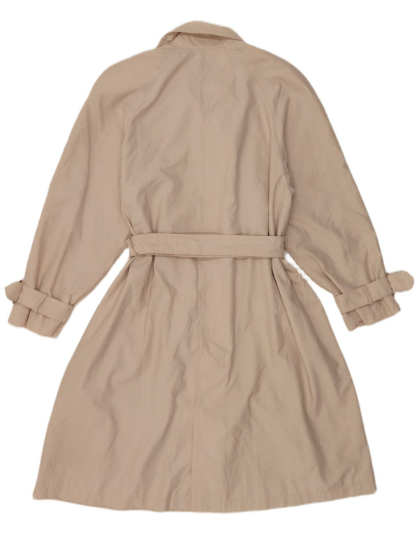 Luisa Spagnoli Womens Trench Coat UK 10 Small Beige Polyester