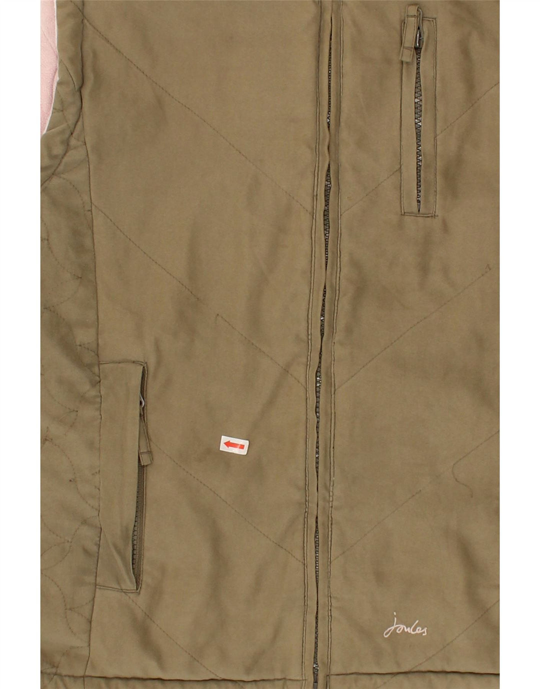 JOULES Girls Reversible Gilet 11-12 Years Brown Polyester Vintage Joules and Second-Hand Joules from Messina Hembry 