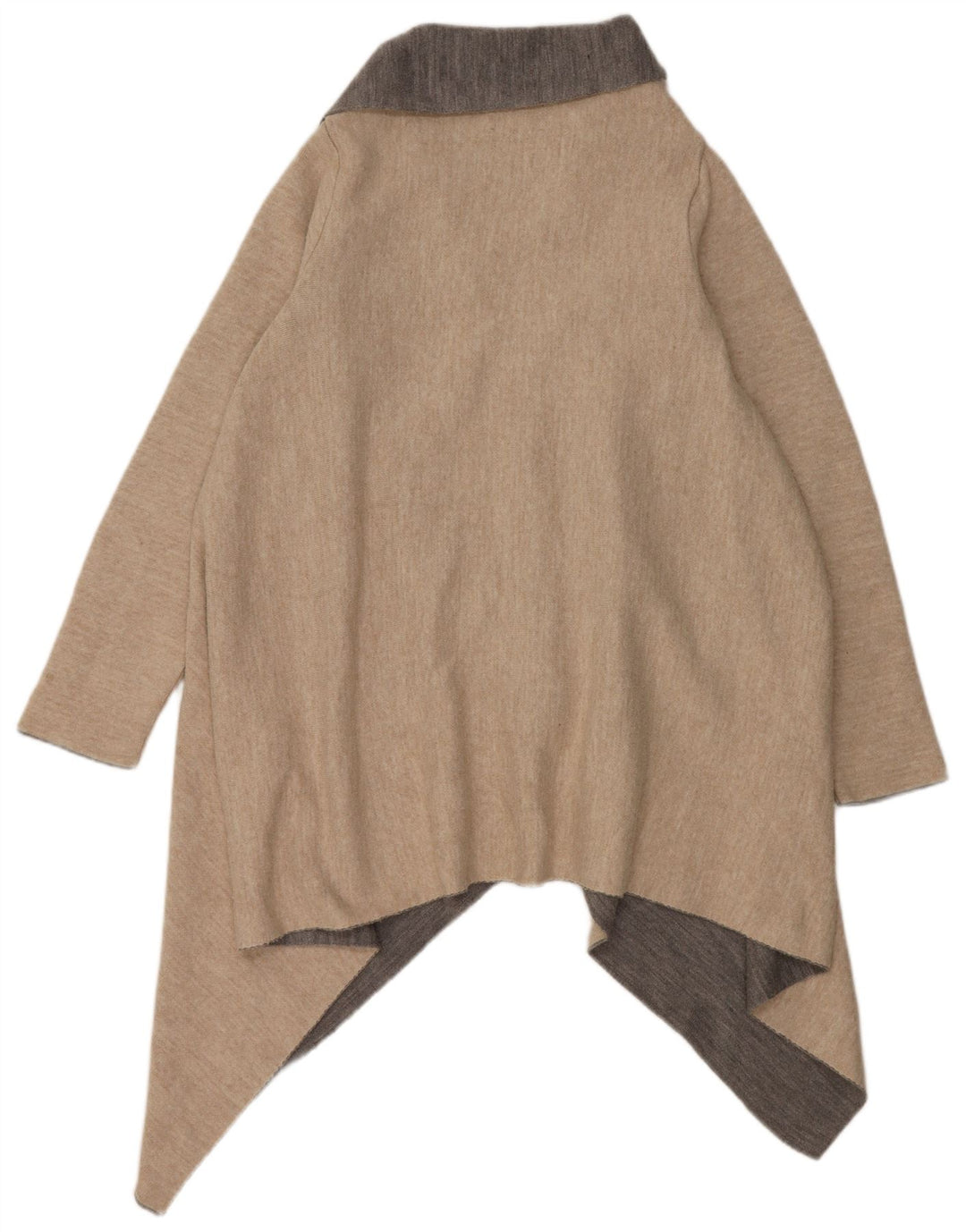 Maglione cardigan asimmetrico da uomo Zara UK 14 Colorblock beige medio