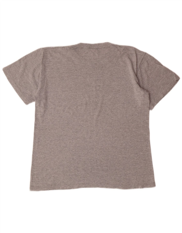 T-shirt grafica da uomo CHAMPION Top in cotone mélange grigio medio
