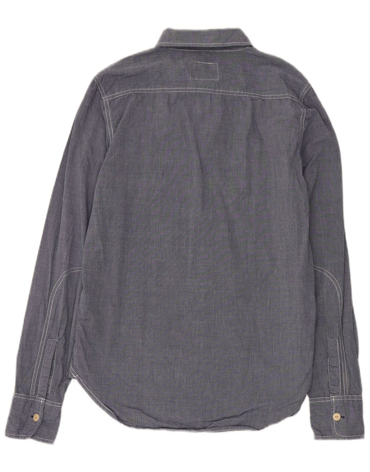 Camicia da uomo Superdry in cotone blu medio