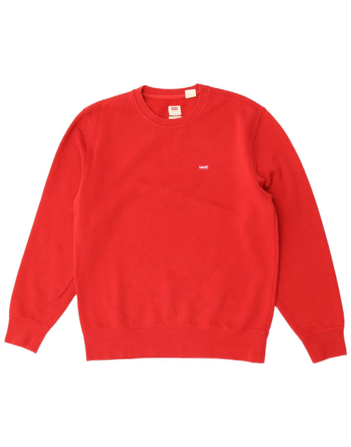 Levi's Uomo Standard Felpa Maglione Piccolo Rosso
