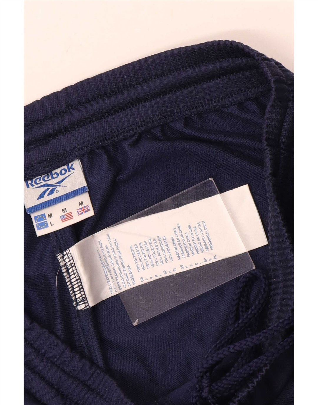 Pantaloni da tuta Reebok da uomo di colore blu navy medio