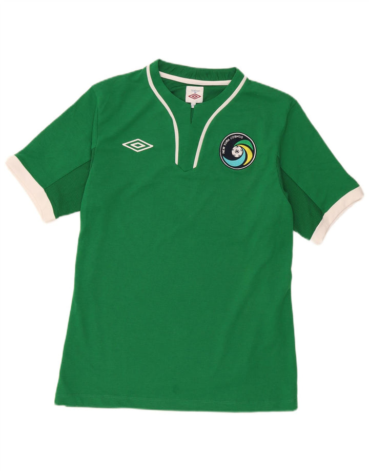 T-shirt grafica da uomo Umbro taglia superiore 42 grande poliestere verde