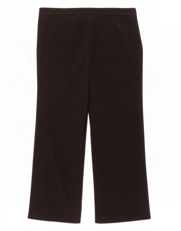 Pantaloni casual a gamba larga da donna Marks & Spencer UK 16 Large W34 L29 neri