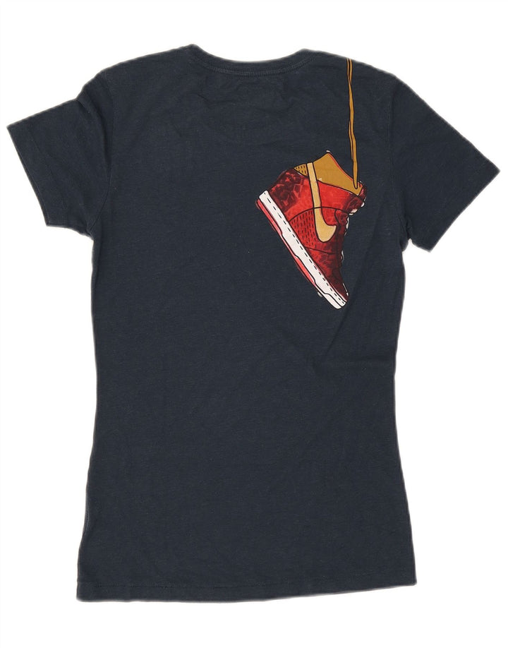 T-shirt grafica Nike da uomo slim fit, piccola, blu navy