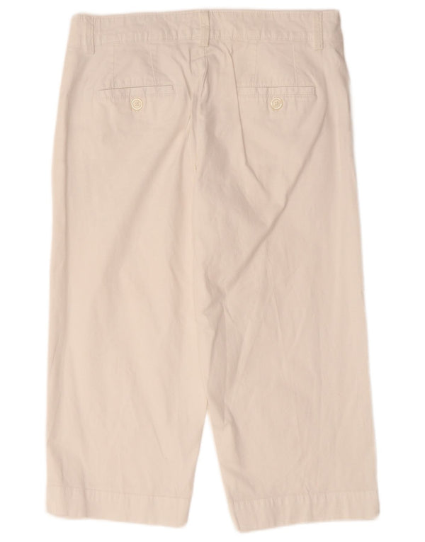 Pantaloni Capri affusolati da donna Lee US 12 Large W34 L19 Cotone bianco