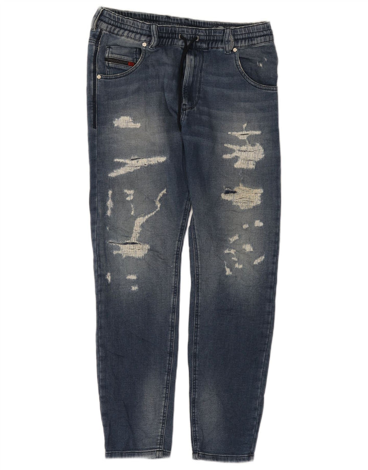 Jeans affusolati effetto consumato da donna Diesel W27 L28 cotone blu