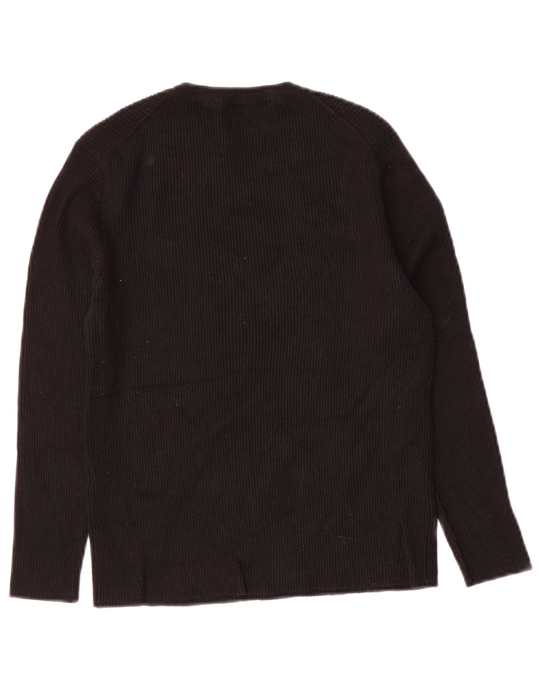 Top corto da donna Zara manica 3/4 UK 12 viscosa nera media
