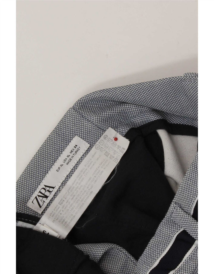 Pantaloncini chino da uomo Zara XL W38 poliestere blu
