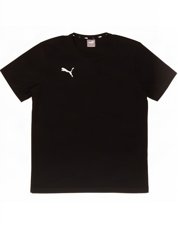 T-shirt da uomo Puma Top Large in cotone nero