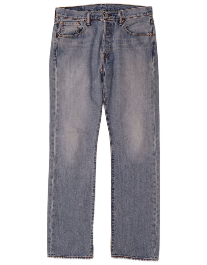 LEVI'S Jeans dritti da uomo 501 W30 L32 cotone blu
