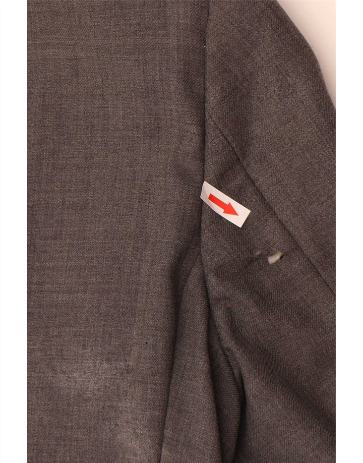 Giacca blazer a 3 bottoni da uomo Marks & Spencer UK 38 lana vergine grigio medio