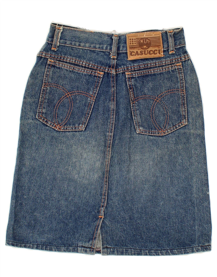 CASUCCI Womens Denim Skirt W24 XS Blue Vintage Casucci and Second-Hand Casucci from Messina Hembry 