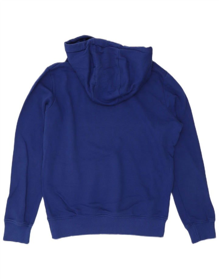CONVERSE Mens Graphic Hoodie Jumper Medium Blue Cotton