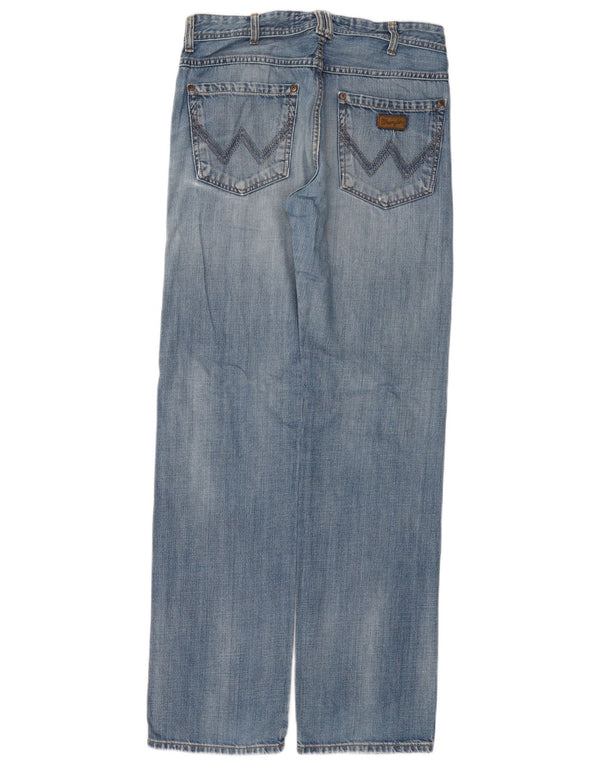 Jeans dritti da uomo Clyde WRANGLER W30 L34 cotone blu