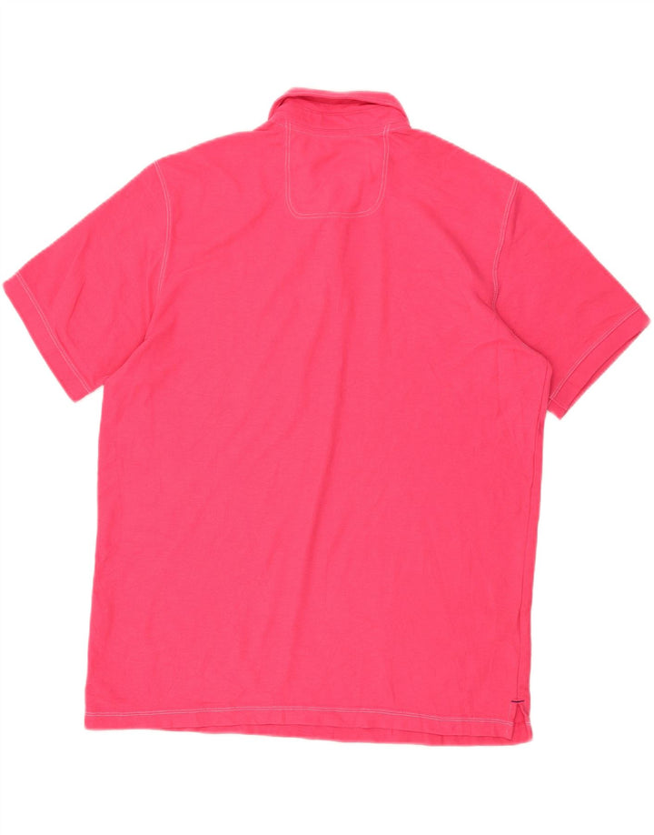 TOMMY BAHAMA Mens Polo Shirt Medium Pink Cotton Vintage Tommy Bahama and Second-Hand Tommy Bahama from Messina Hembry 