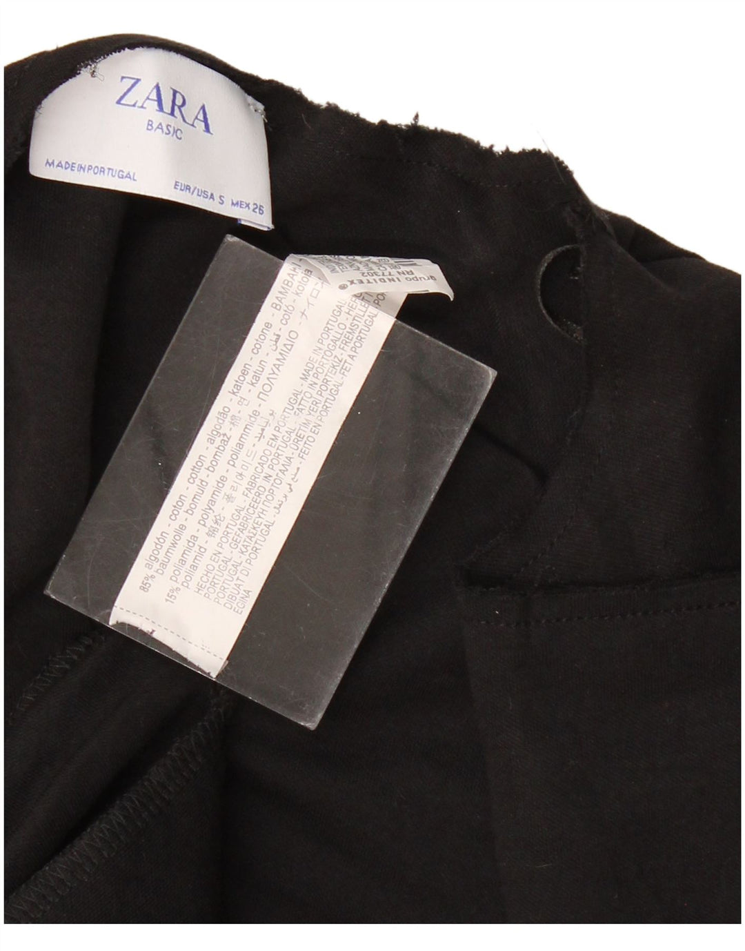 Top cardigan oversize lungo da donna Zara UK 10 piccolo cotone nero